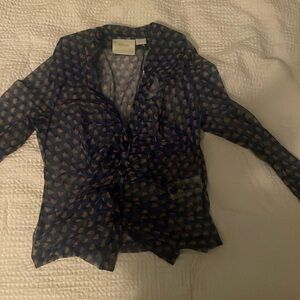 Anthropology mesh top